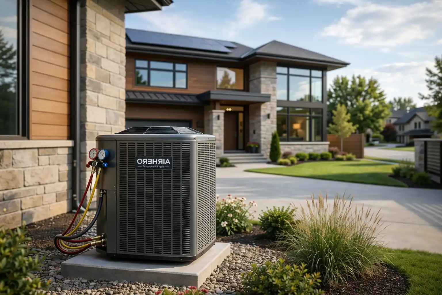 HVAC technician working on commercial refrigeration unit